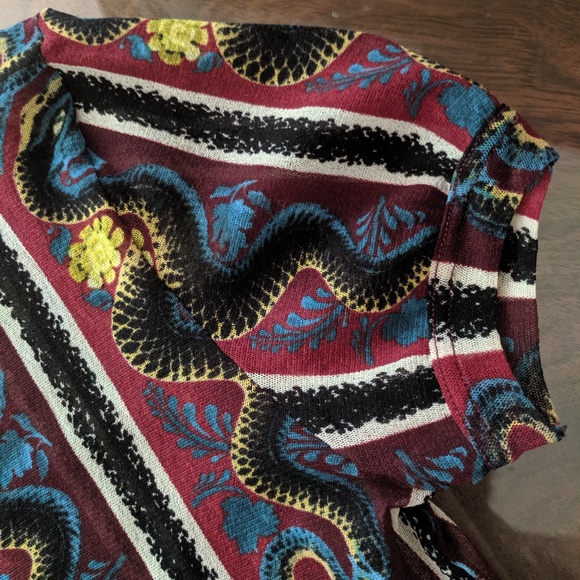 90s Jean Paul Gaultier Snakes Sheer Mesh Club.... - Picture 5 of 14